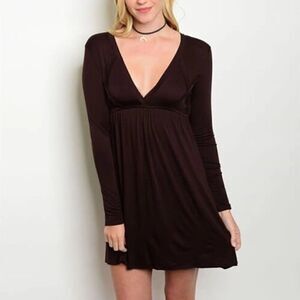 *Clearance*  Hourglass Lilly Dark Brown Dress